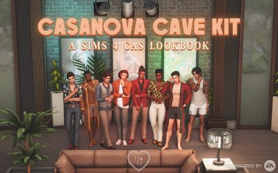 Casanova Cave Kit: A Sims 4 Lookbook Styled by Sarah Simmer xo