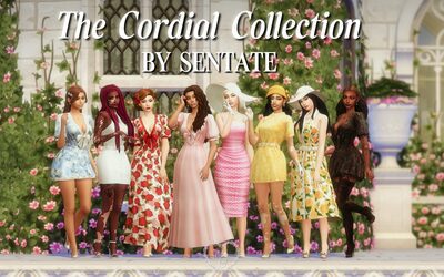 The Cordial Collection by Sentate: A Sims 4 Lookbook Full of Garden Glam