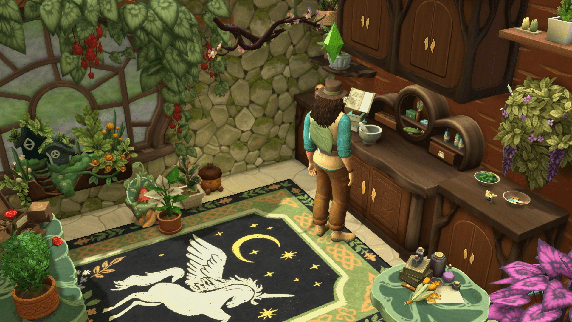 Turn your apothecary nook into a cozy, magical lab. With herbs on hand and recipes at the ready, it’s the perfect place to craft nature’s cures.