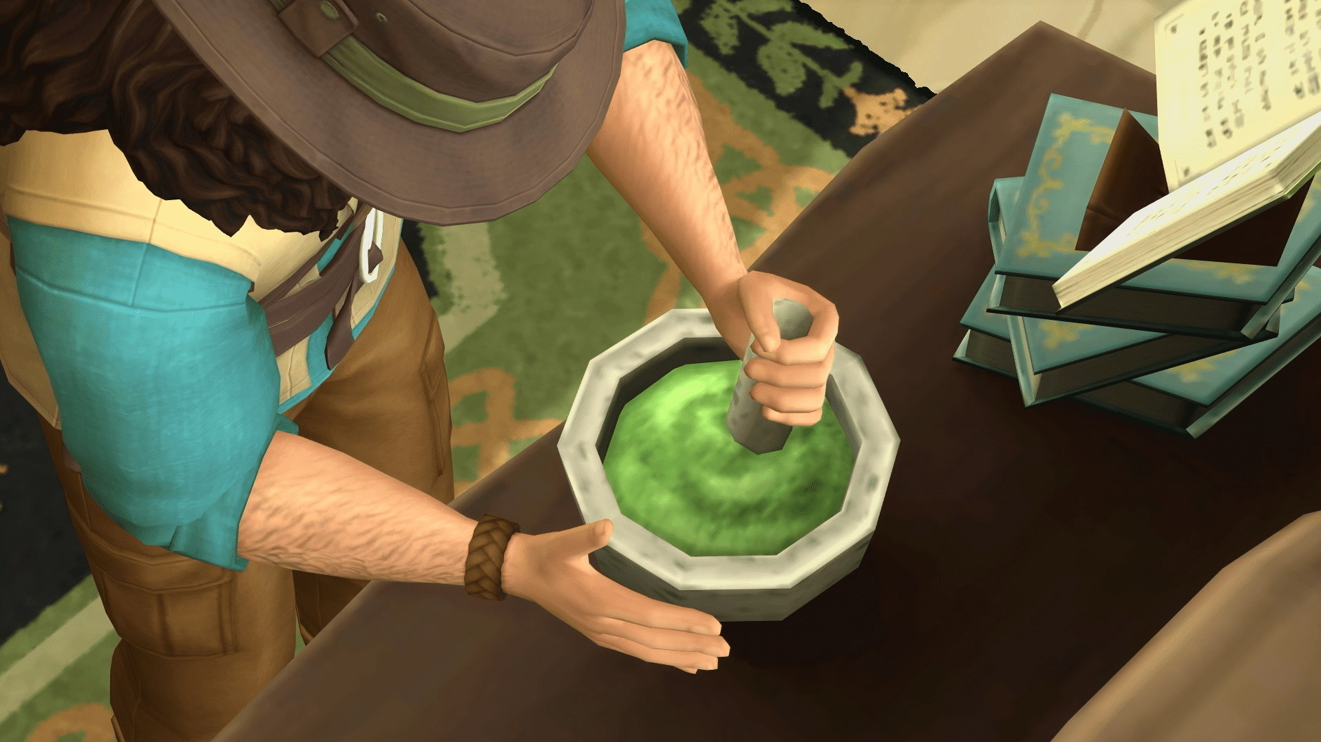 Mix, mash, and master the mortar, creating potent elixirs is a hands-on process that evolves as your skills grow.