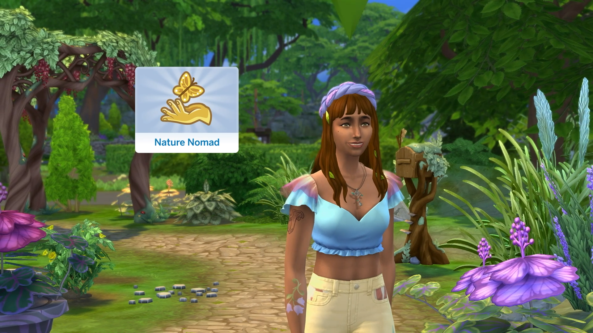 Meet the Nature Nomad 🌿🦋 a brand new aspiration that invites your Sims to live off the land, explore the wilds, and fully embrace the enchantment of nature.