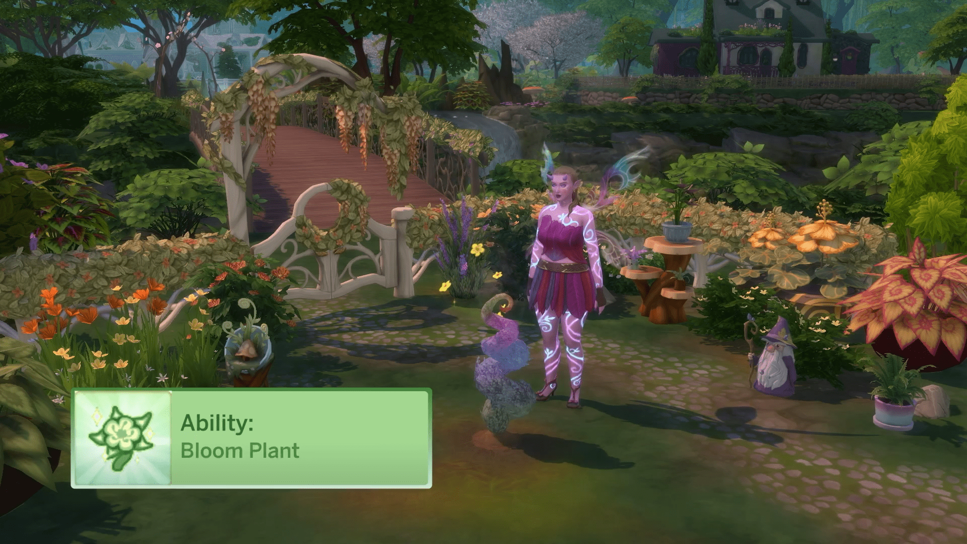 🌸 Bloom Plant: Watch your garden thrive! This fairy ability makes plants instantly blossom into life.