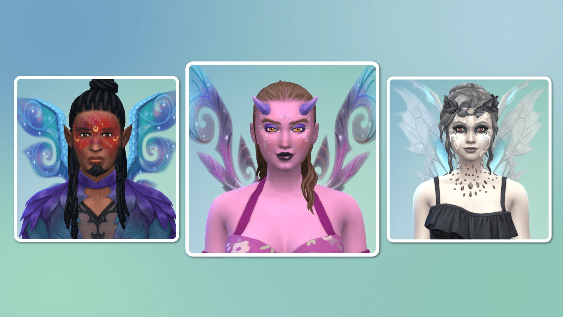 Meet the fair folk ✨🧚♂️ The new fairy life state in The Sims 4: Enchanted by Nature features gorgeous wings, magical skin details, and customizable flair for every vibe, from ethereal to edgy.