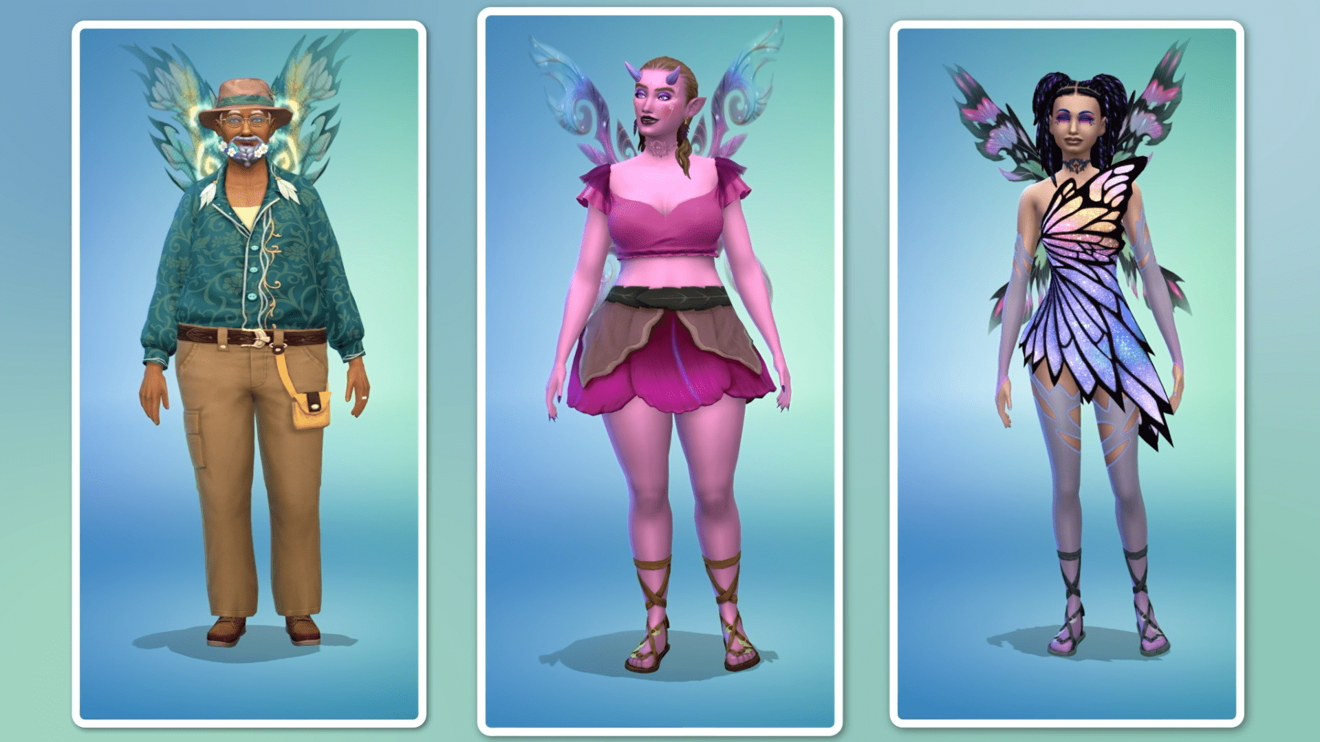 From explorers to enchantresses, fairies can express themselves through a variety of magical outfits, sparkles included. 🌈🧚