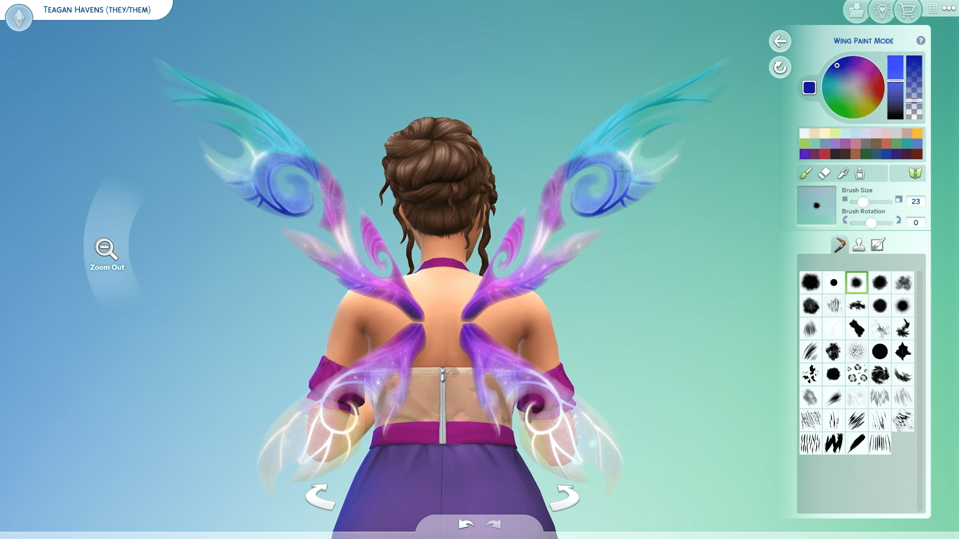 From pastel dream to vivid chaos 🌈💫 With full control over color blending and opacity, your fairy wings become a living canvas in CAS.